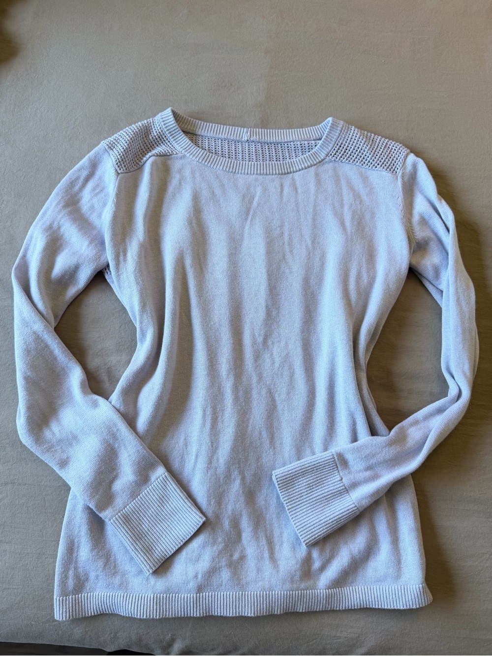 lululemon athletica Light Blue Crewneck Sweater